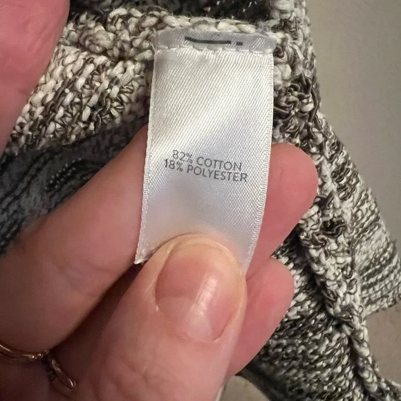 J. Jill Pure Jill Mixed-Stitch Marled Cardigan Open Front Size Medium - Picture 9 of 9